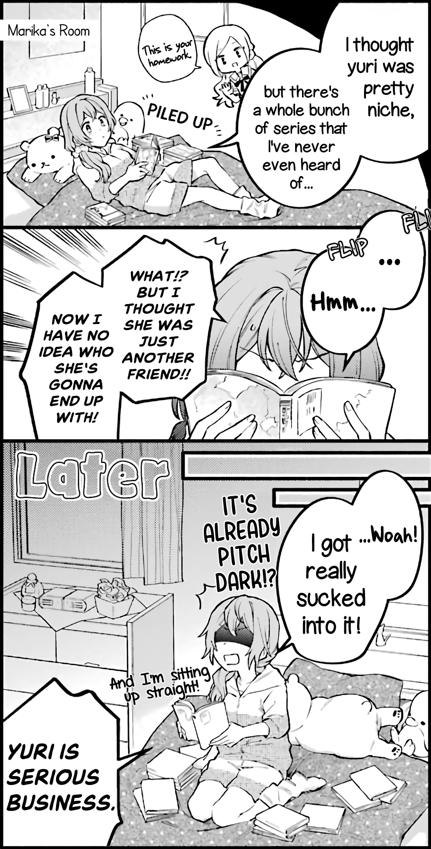 End of chapter 3koma from 100 Days Yuri.
